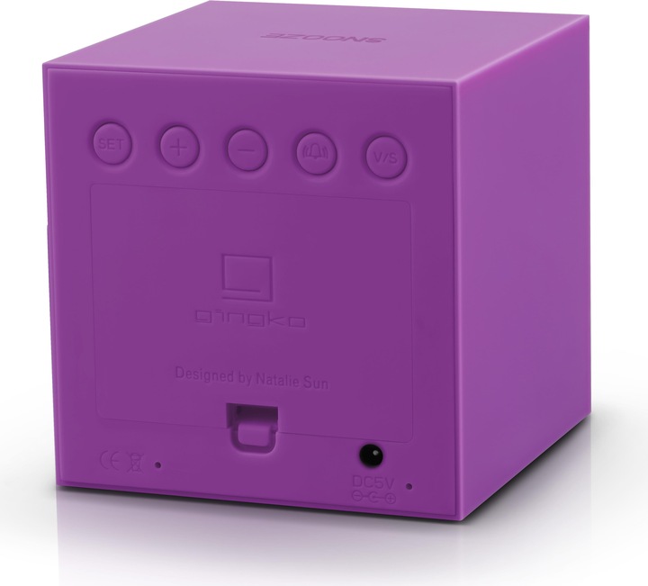 Actual product image Gingko Gravity Cube Click Clock
