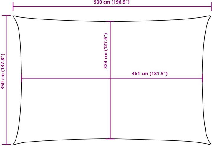 Produktbild vidaXL Nezhatok (350 x 500 cm)