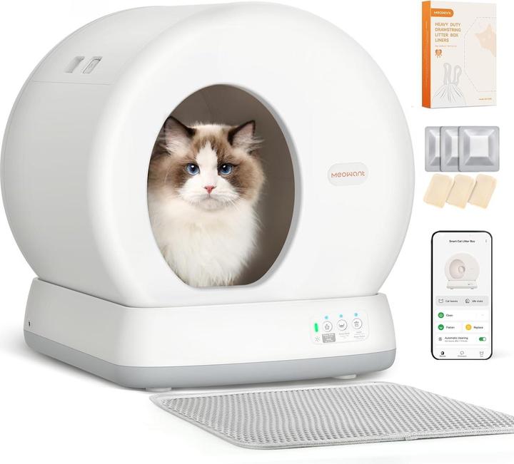 Produktbild Meowant Gabinetto per Gatti Autopulente (Selbstreinigendes Katzenklo)