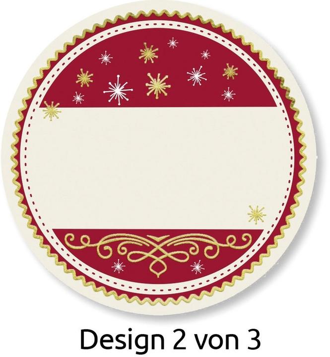 Actual product image Avery Sticker on roll Gift 50 pieces Green/Red/White