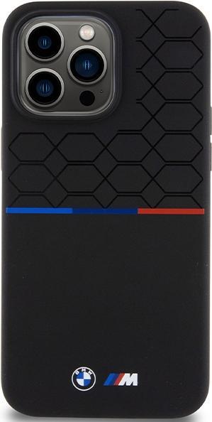 Produktbild BMW BMHMP15X22SMPK iPhone 15 Pro Max 6.7" czarny/black hardcase M Silicone Pattern MagSafe (Apple iPhone 15 Pro Max)