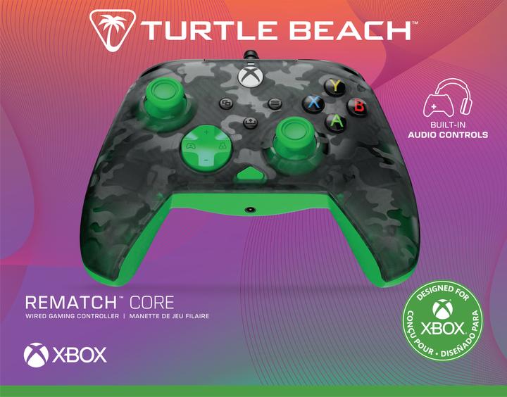 Produktbild Turtle Beach Rematch Core Wired Controller · XB · Ghost Camo Black & Green (PC)