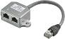 Produktbild Goobay Kabel-Splitter (Y-Adapter) (F/FTP, CAT5, 0.15 m)