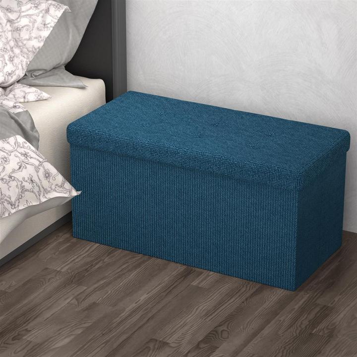 Actual product image Intirilife Bench 76x38x38 cm in OCEAN BLUE (38.76 cm)