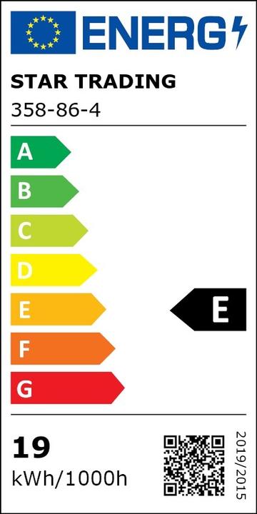 Energy Label Star Trading LED illuminant (E27, 19 W, 2200 lm, 1 x, E)