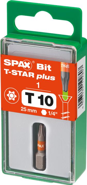 Immagine prodotto Spax BIT T-STAR PLUS T10 25mm S (T10 x 25 mm)