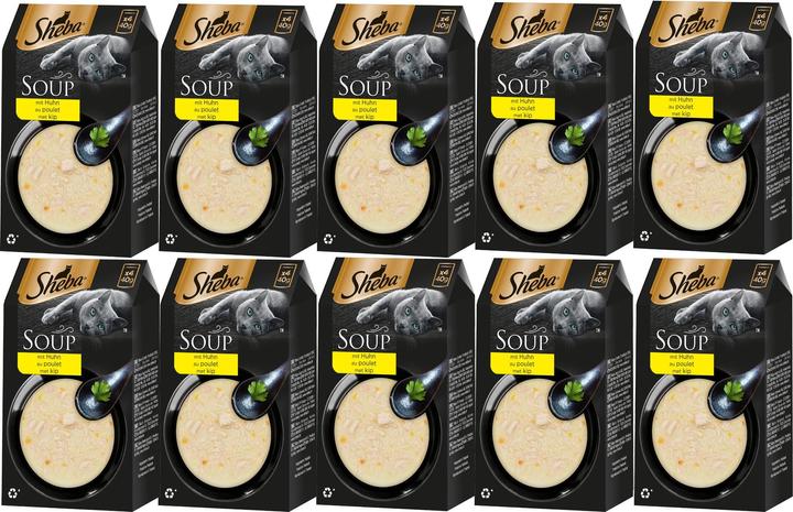 Image du produit Sheba SOUP Multipack Sachet-portion de poulet (Adulte, 40 pcs, 1600 g)