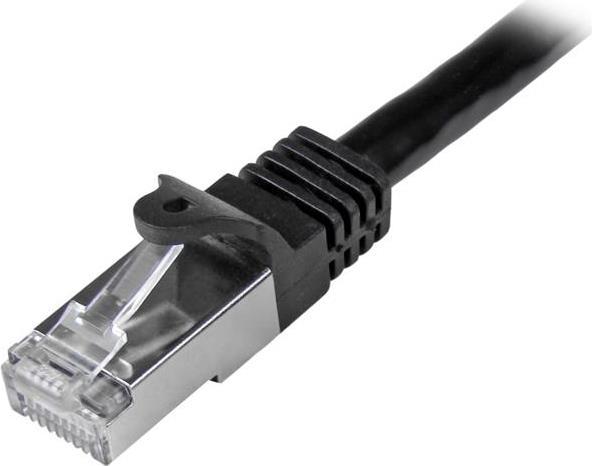 Immagine prodotto StarTech Cavo di rete Cat6 da 1 m - Cavo Patch Gigabit schermato (SFTP) Snagless - Nero (S/FTP, CAT6, 1 m)