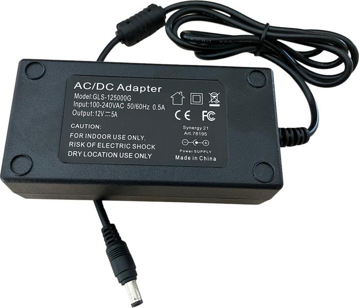 Actual product image Synergy 21 S21-LED-NB00054 Indoor 60W Black Power Supply & Voltage Converter
