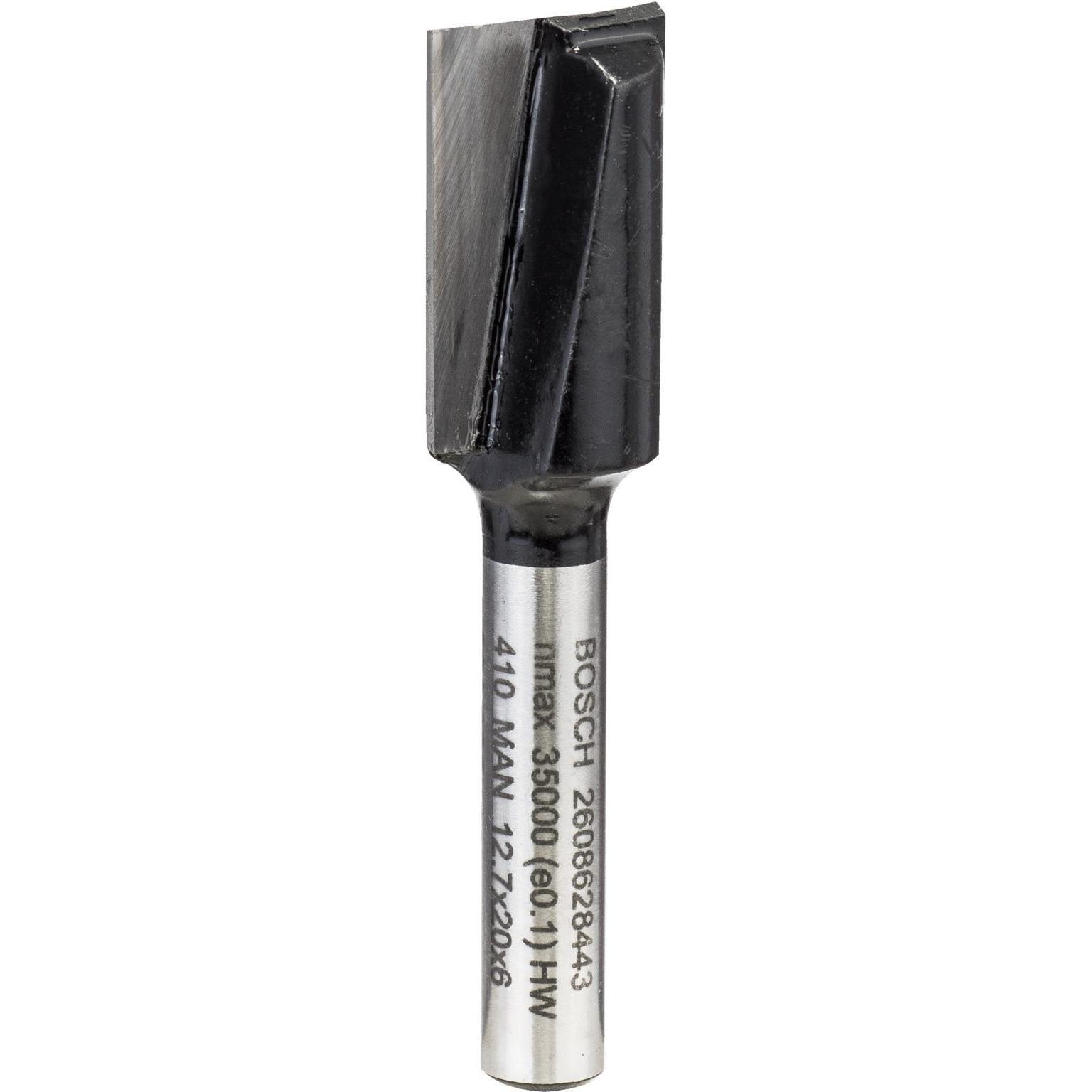 Bosch Professional Zubehör, Fräser, Nutfräser, 6 mm, D1 12,7 mm, L 19,6 mm, G 51 mm