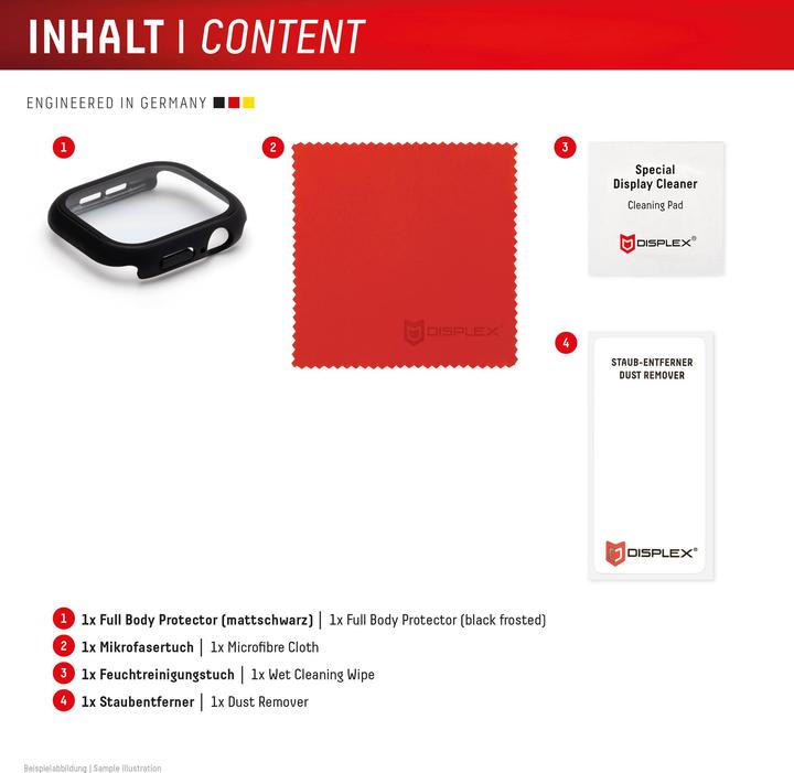 Actual product image Displex Full Body Schutzglas, Full Body Watch Glass