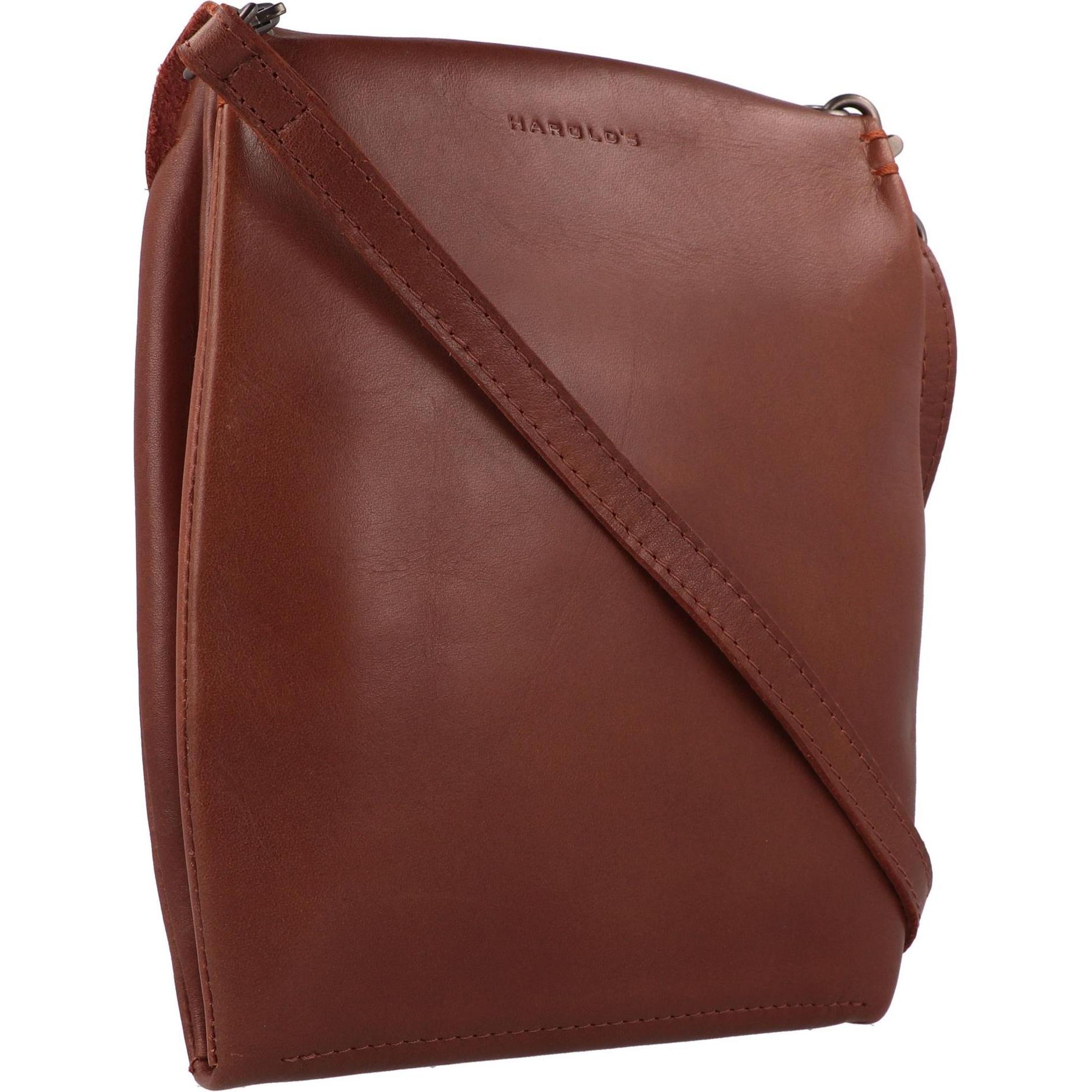 Thumbnail - Harolds, Handtasche, Fold Mini Bag Umhängetasche Leder 17 cm, Braun