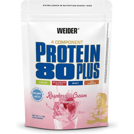 Produktbild Weider Protein 80 Plus (500 g, 1x, Cream, Himbeer)