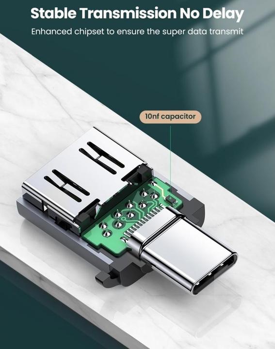 Image du produit Ugreen Adaptateur USB-C 3.1 vers USB-A 3.0 femelle (USB Type C, USB-A)