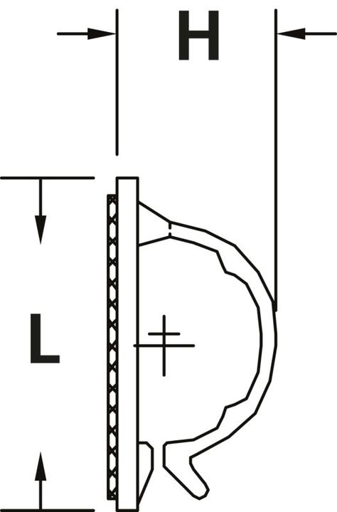 Actual product image HellermannTyton Mounting base self-cl. flat bracket RB8 PA66