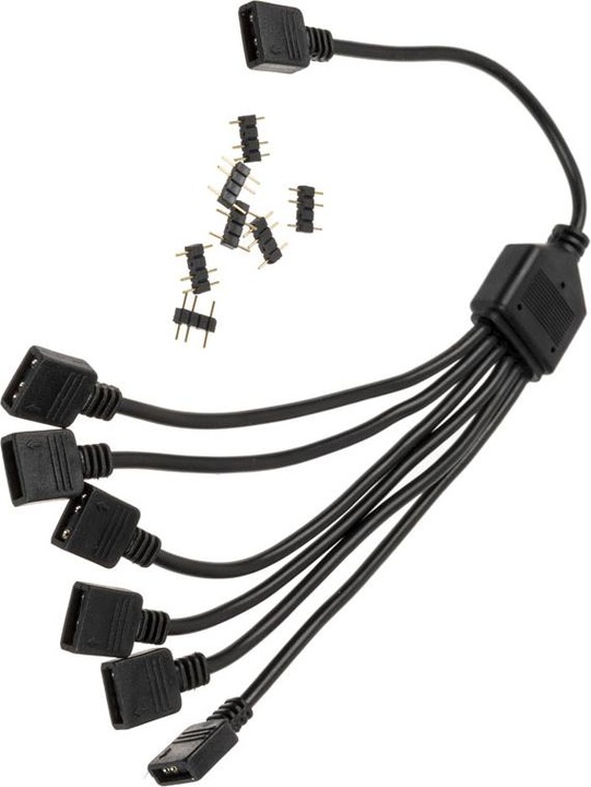 Actual product image EKWB EK-D-RGB 6-fold D-RGB splitter cable
