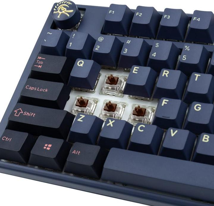 Actual product image Ducky One 3 Cosmic Blue Gaming Keyboard, RGB LED - MX-Brown (US) (US, Cable)