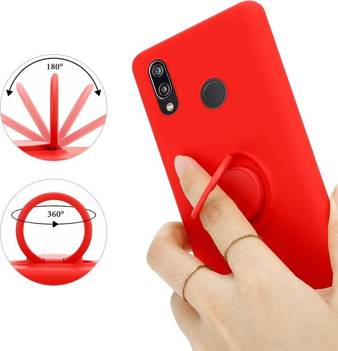 Actual product image Cadorabo TPU Liquid Ring Silicone Case Cover (Huawei Nova 3E)