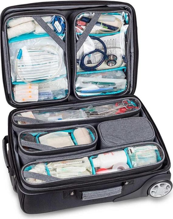 Produktbild Elite Bags Hovy Pflegetrolley mit Rollen, grau (28.80 l)