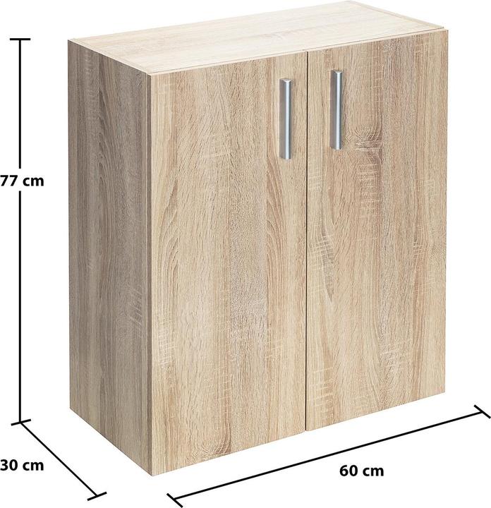 Actual product image Casaria Bookcase (77 x 60 x 30 cm)