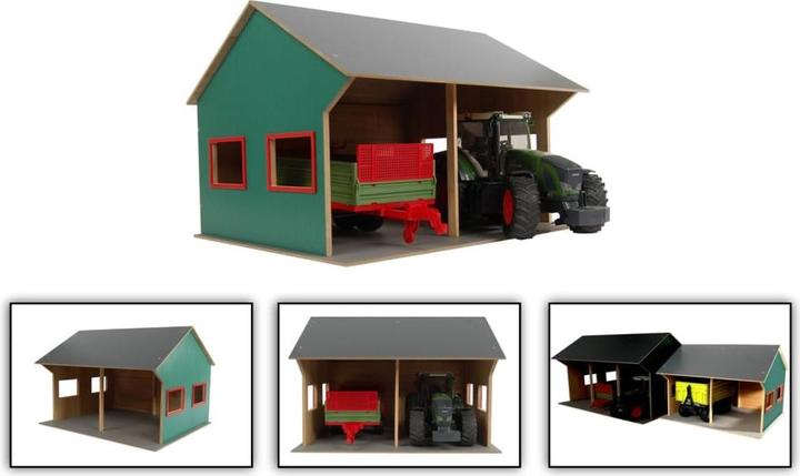 Image du produit Kids Globe Farming Kids Globe Hangar agricole pour 2 véhicules, 1:16
