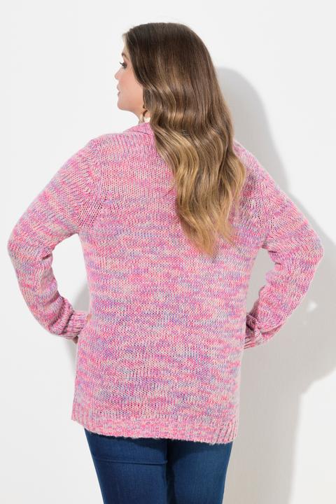 Produktbild Miamoda Polo-Pullover, bequeme Passform, Melangestick (56)