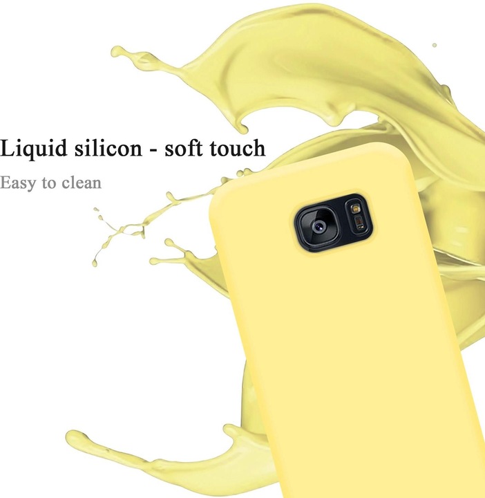 Actual product image Cadorabo TPU Liquid Silicone Case Cover (Samsung Galaxy S7 Edge)