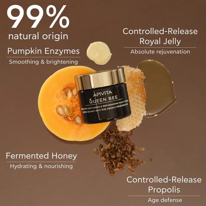 Actual product image Apivita Queen Bee Night Cream 50ml (50 ml, Night cream)