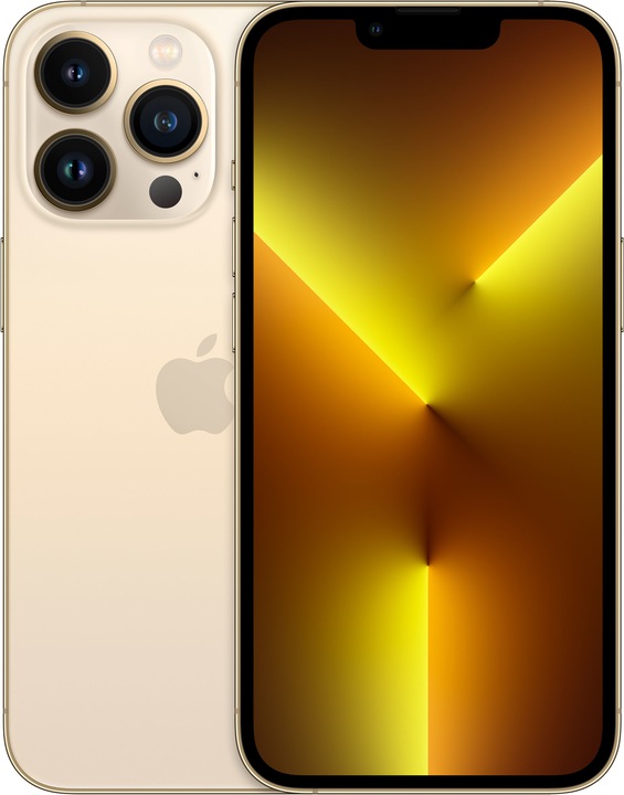 Apple iPhone 13 Pro (128 GB, Gold, 6.10", SIM + eSIM, 12 Mpx, 5G)