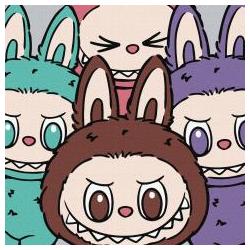 Ideyka Malen nach Zahlen - Labubu Team 25x25cm