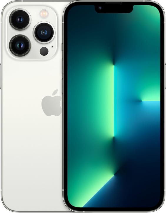 Apple iPhone 13 Pro (256 GB, Silver, 6.10", SIM + eSIM, 12 Mpx, 5G)