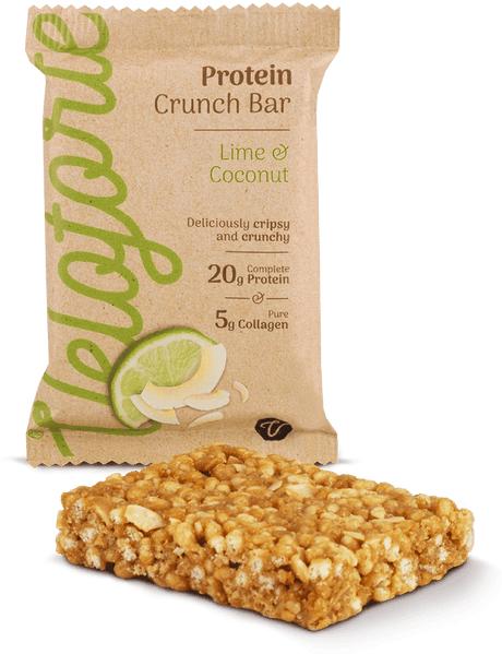 Veloforte - Lime & Coconut High Protein Crunch Bar - 14er BOX (14 Stk.)