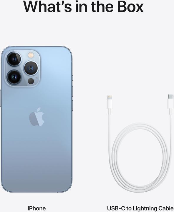 Immagine prodotto Apple iPhone 13 Pro (256 GB, Sierra Blu, 6.10", SIM + eSIM, 12 Mpx, 5G)