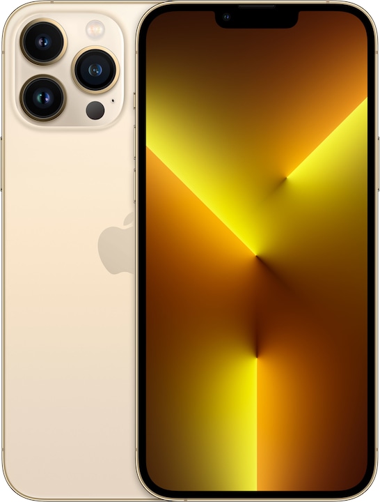 Apple iPhone 13 Pro Max (128 GB, Gold, 6.70", SIM + eSIM, 12 Mpx, 5G)
