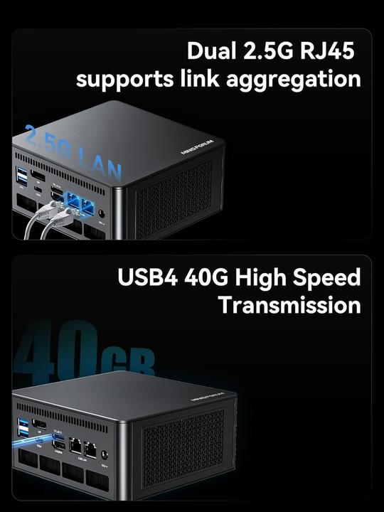 Produktbild Minisforum UM780 XTX (1000 GB, 64 GB, AMD Ryzen 7 7840HS, Radeon 780M)