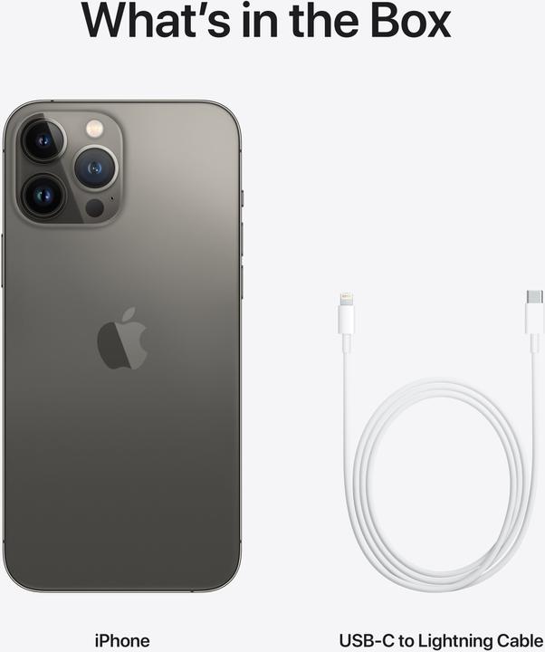 Immagine prodotto Apple iPhone 13 Pro Max (256 GB, Grafite, 6.70", SIM + eSIM, 12 Mpx, 5G)