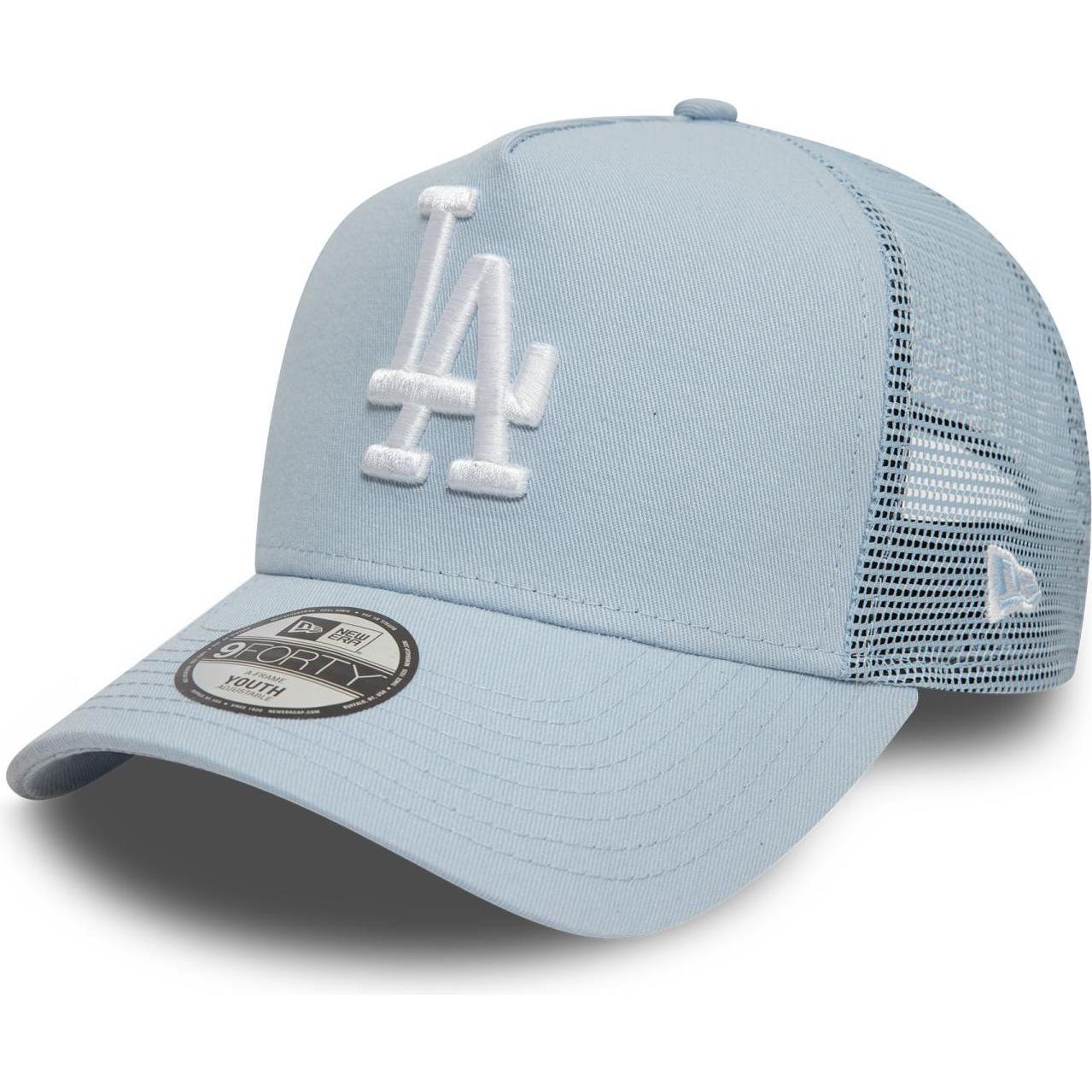 New Era, Jungen, Cap, Kinder Trucker Cap - Los Angeles Dodgers sky - Youth, Blau, (55, 56, 54 C)