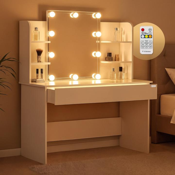 Image du produit Casaria Coiffeuse (108 x 40 x 140 cm)