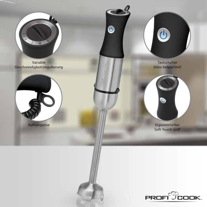 Produktbild Proficook Prof Stabmixer PC-SMS 1220 inox 1000W