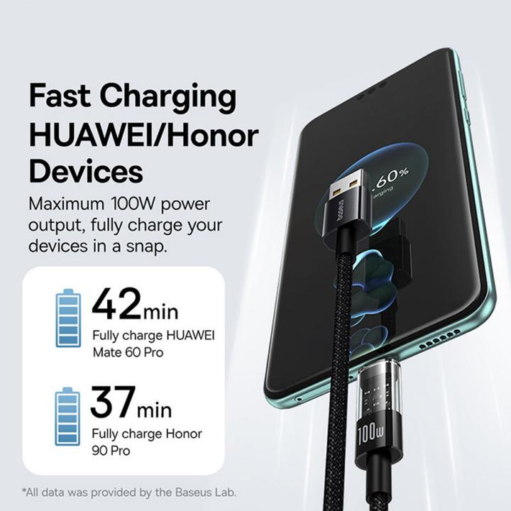 Produktbild Baseus USB A – USB C (USB 2.0, 1 m, 100 W)