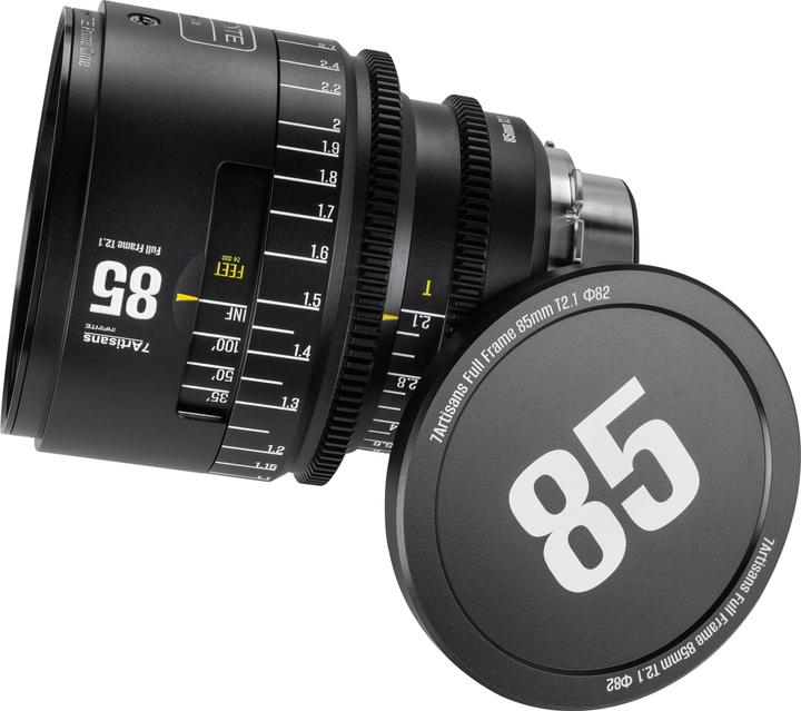 Image du produit 7artisans 85T21B-PL INF 85mm T2.1 INFINTE PL Mount (Black) (Arri PL, Monture L, Plein format)