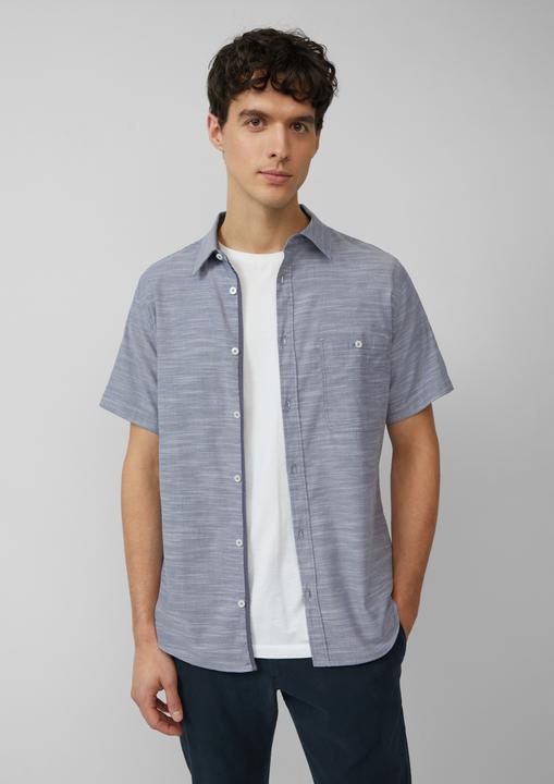 Image du produit S.Oliver Hemd Slim Fit: Kurzarm-Hemd aus Baumwollstretch mit Flammgarnstruktur (M)