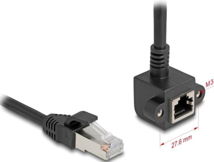 Produktbild Delock Netzwerk Verlängerungskabel RJ45 Stecker zu RJ45 Buch (F/UTP, CAT6, 0.25 m)