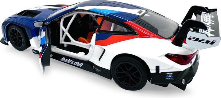 Actual product image BMW M4 GT3 Diecast 1:24 weiss inkl. Knopfzellen