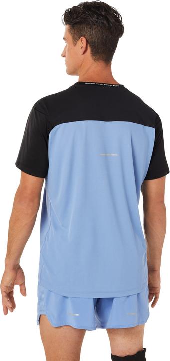 Actual product image ASICS Performance Race Ss Top Men Performance Black/Blue Harmony (S)