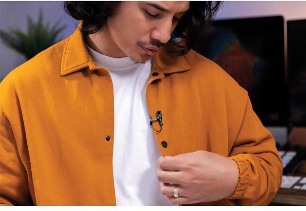 Actual product image RØDE Lavalier II microphone with AI-Micro with cloth