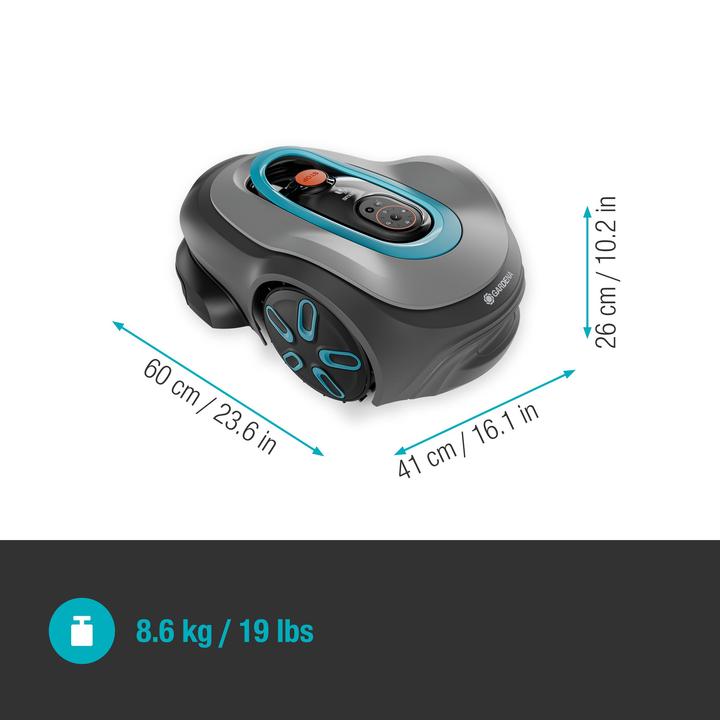 Actual product image Gardena smart SILENO pro 600 square metre robot lawnmower (600 m², Boundary wire)