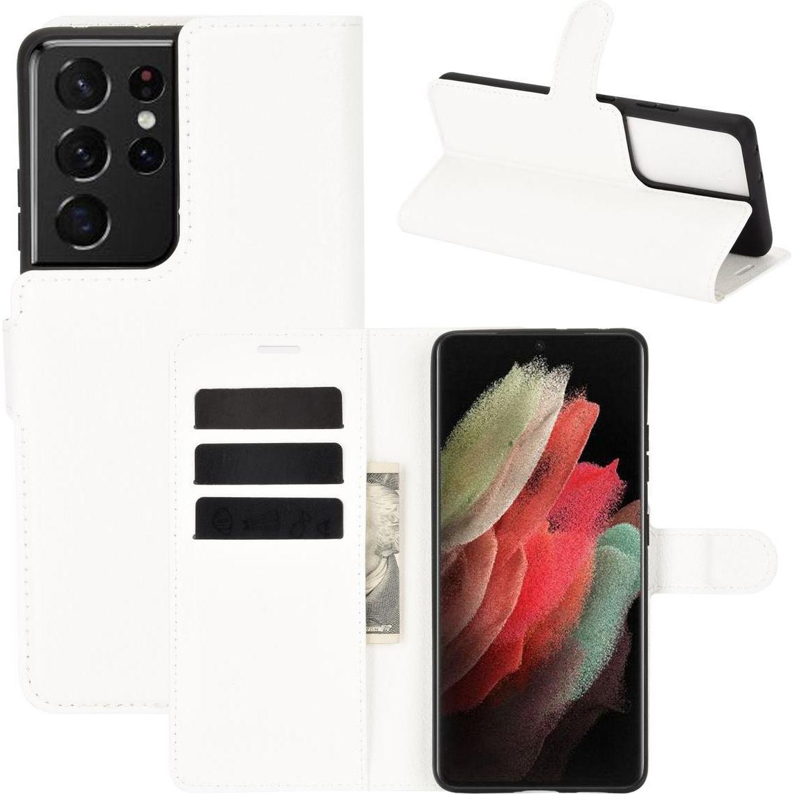 Thumbnail - König Design Hülle Handy Schutz für Samsung Galaxy S21 Ultra Case Cover Tasche Etuis Weiss Neu (Samsung Galaxy S21 Ultra...