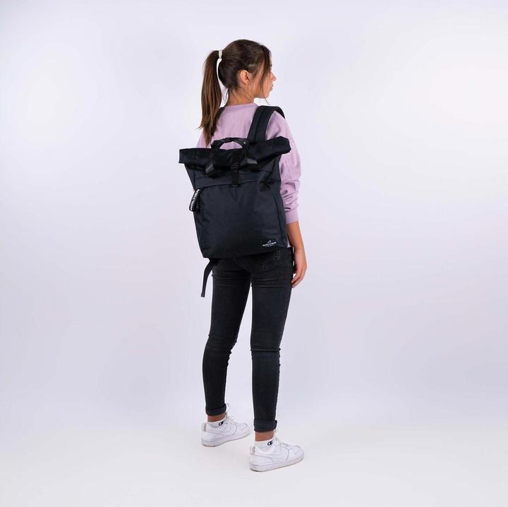 Actual product image Walker Backpack Roll Top 17 - 27 l, Black Melange (27 l)