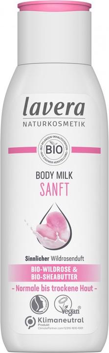 Image du produit Lavera Sanfte Bodymilk Bio Wildrose & Bio Sheabutter (Crème pour le corps, 200 ml)